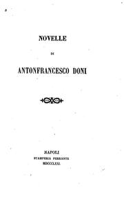 Cover of: Novelle