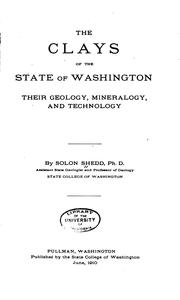 Cover of: The Clays of the State of Washington