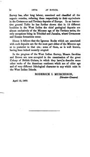 Cover of: Reports on the Geology of Jamaica; Or, Part II. of the West Indian Survey