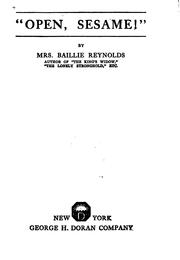Cover of: Open Sesame