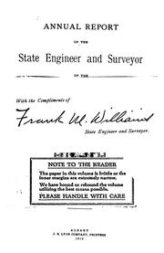 Cover of: Annual Report of the State Engineer and Surveyor for the Year[s] ...