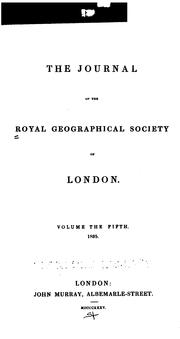 Cover of: The Journal of the Royal Geographical Society ...: General index to the fifth ten volumes of the ... by Royal Geographical Society (Great Britain), Norton Shaw, Hume Greenfield, Henry Walter Bates, Royal Geographical Society (Great Britain), Norton Shaw, Hume Greenfield, Henry Walter Bates