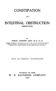 Cover of: Constipation and intestinal obstruction (obstipation).