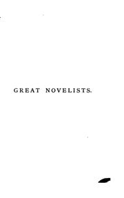 Cover of: Great novelists. Scott, Thackeray, Dickens, Lytton by James Crabb Watt