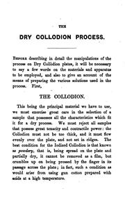 Cover of: The dry collodion process
