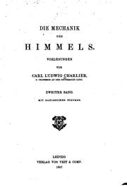 Cover of: Die Mechanik des Himmels: Vorlesungen