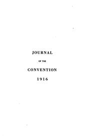 Cover of: Journal of the ... Annual Convention, Diocese of Maryland