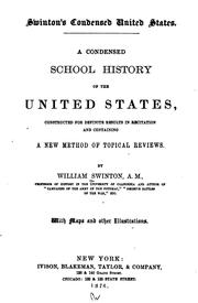 Cover of: A Condensed School History of the United States: Constructed for Definite Results in Recitation ...