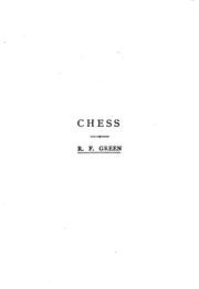 Cover of: Chess by Robert Frederick Green