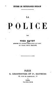 Cover of: La police