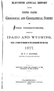 Cover of: Annual Report of the United States Geological and Geographical Survey of the Territories ...