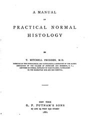 Cover of: A Manual of Practical Normal Histology by Theophil Mitchell Prudden