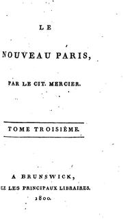 Cover of: Le Nouveau Paris by LE CIT. MERCIER