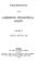 Cover of: Proceedings of the Cambridge Philosophical Society