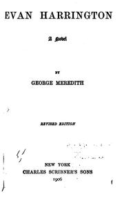 Cover of: The Pocket Edition of the Works of George Meredith by George Meredith