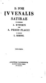 Cover of: D. Iunii Iuvenalis Satirae