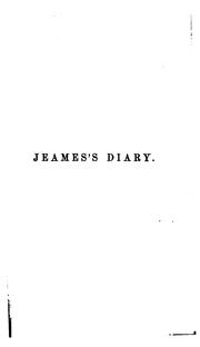 Cover of: Jeames's Diary: A Legend of the Rhine, and Rebecca and Rowena