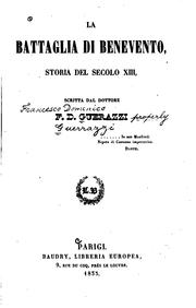 Cover of: La battaglia di Benevento: storia del secolo xiii