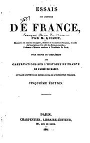 Cover of: Essais Sur L'histoire de France