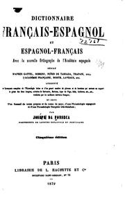 Cover of: Dictionnaire français-espagnol & espagnol-français: Avec la nouvelle orthographe de l'Académie ... by José da Fonseca