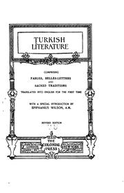 Cover of: Turkish Literature