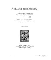 Cover of: A Fearful Responsibility: And Other Stories by William Dean Howells