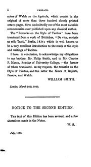 Cover of: Germania, Agricola and First Book of the Annals: With notes from Ruperti, Passow, Walch, and ... by P. Cornelius Tacitus