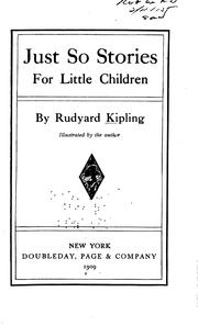 Cover of: Just So Stories for Little Children by Rudyard Kipling