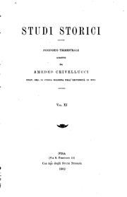Studi storici by Amedeo Crivellucci