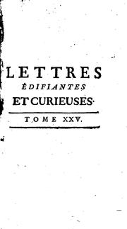 Lettres edifiantes et curieuses: ecrites des missions etrangéres by Charles Le Gobien