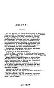 Cover of: Journal of the House of Representatives of the Commonwealth of Massachusetts by Massachusetts. General Court. House of Representatives., House of Representatives , Massachusetts , General Court