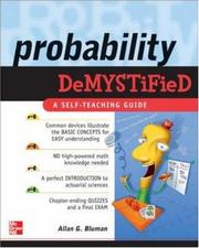 Cover of: Probability Demystified by Allan G. Bluman