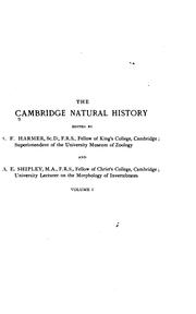 Cover of: The Cambridge Natural History by Arthur Everett Shipley, Sidney Frederic Harmer