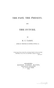 Cover of: The Past, the Present, and the Future