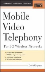 Cover of: Mobile Video Telephony (Professional Engineering) by David Myers