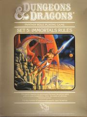 Cover of: Immortals Rules, Dungeon and Dragons Fantasy Role-Playing Game Set 5 by Gary Gygax, Frank Mentzer