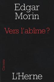 Cover of: Vers l'abîme? by Edgar Morin