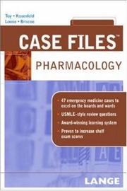 Cover of: Case Files Pharmacology (Lange Case Files)