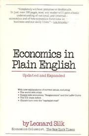 Cover of: Economics in plain English by Silk, Leonard Solomon, Silk, Leonard Solomon