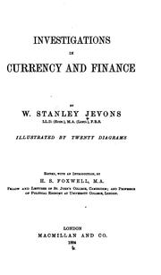 Cover of: Investigations in currency and finance