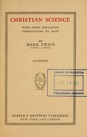 Cover of: Christian science by Mark Twain