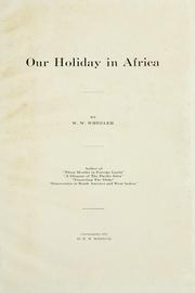 Cover of: Our holiday in Africa by Wheeler, W. W.