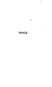 Cover of: Venice by Grant Allen, Grant Allen