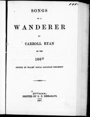 Cover of: Songs of a wanderer