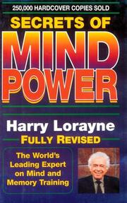 Cover of: Secrets of mind power by Harry Lorayne