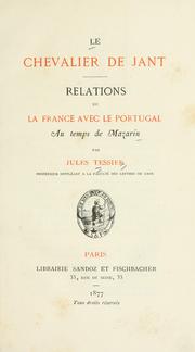 Cover of: Chevalier de Jant: relations de la France avec le Portugal, au temps de Mazarin
