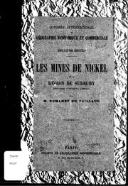 Cover of: Les mines de nickel de la région de Sudbury (province d'Ontario, Canada)