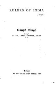 Cover of: Ranjit Singh
