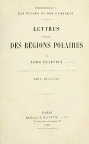 Cover of: Lettres écrites des régions polaires