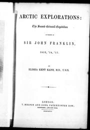 Cover of: Arctic explorations by Elisha Kent Kane